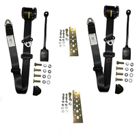 Complete Seat Belt Kit For Mazda 1300 1969-77 Sedan - ADR Approved