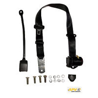 Retractable Seat Belt 90-90 ON Pillar RH LH 250mm Stalk Buckle - ADR Approved